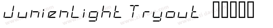 JunienLight Tryout字体转换